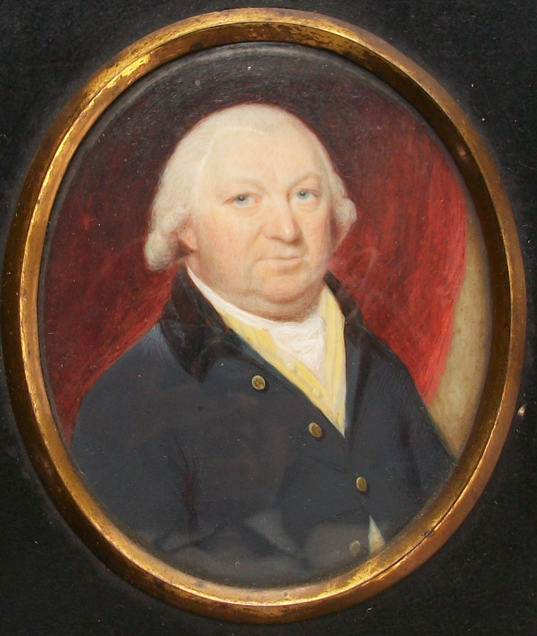 Antique Portrait Miniature on Ivory of a Gentleman